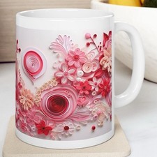 Cute Pink Red Floral Design