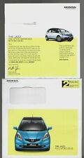 Honda Jazz 2010 UK Market Mailer Sales Brochure 1.2 & 1.4 S, SE, ES & EX