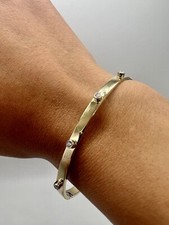 9ct Yellow Gold Gem Set Hinged