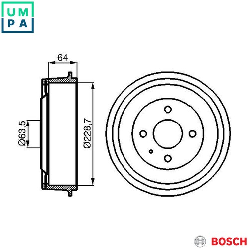 Brake drum 986 - brake,