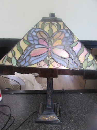Vintage tiffany style lamp - vintage,