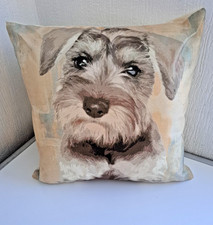 Schnauzer Linen Cushions