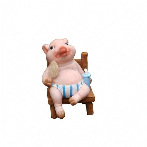 Pink pig ornament - pig, tabletop
