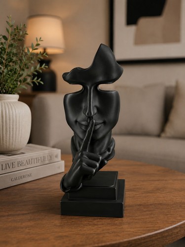 Abstract silence face statue - abstract,