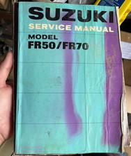 Used 1970's Genuine Suzuki FR50 FR70 Service Manual Book SR-3500 Workshop.