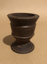 Antique Treen Wood Mortar Hand
