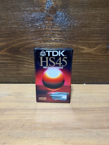 Tdk hs45 video cassette vhsc - tdk,