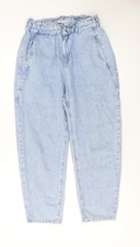 Zara Women Blue Paperbag High