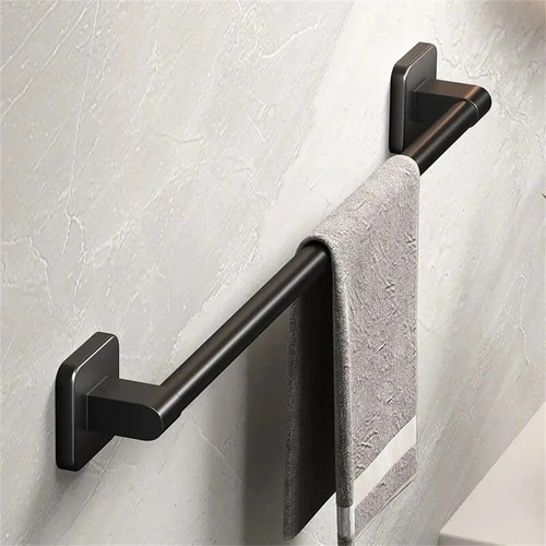 Black towel rail - black,