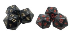 Poly PEARL Dice D20's. Various
