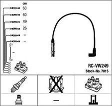 Black Ignition Cable Kit NGK