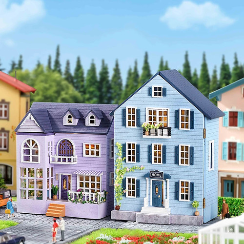 Large wooden dolls house - large,