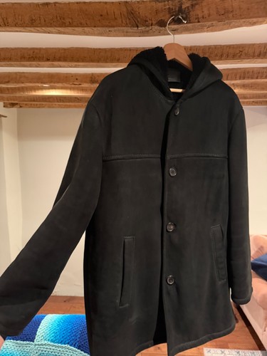 Prada 2017 black shearling - prada,