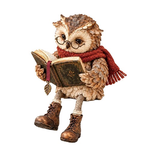 Reading owl shelf - owl, sitter