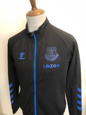 HUMMEL EVERTON FOOTBALL TRACKSUIT TOP SIZE SMALL BLACK