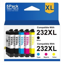 5 Pack 232XL T232XL Ink