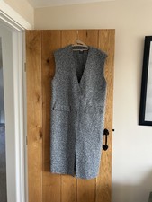 Zara Long Line Grey Waistcoat. Size M New Without Tags Never Worn