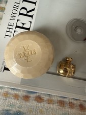 YSL Yves Saint Laurent CHAMPAGNE Perfume Bottle Pin Brooch & soap