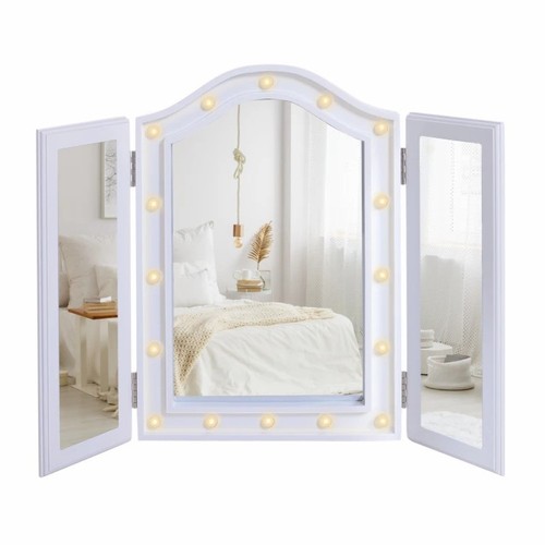 Trifold freestanding mirror - freestanding,