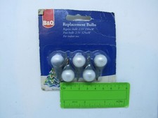 B and Q Christmas bulbs   2.5v 350 mw  IVORY berry bulbs