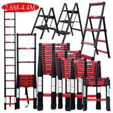 2.6-4.4M Heavy Duty Multi-Purpose Telescopic Aluminium Steps Ladder Extendable