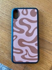 By The People Rubber & Hard Plastic Brown Swirl Phone Case Apple iPhone XS Max