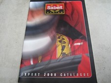 Sabelt Racing Products F1 single seat Touring car Sales Brochure 2000 Belts Boot