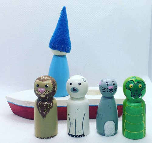 Wooden toys - row, your