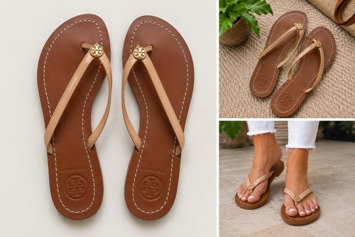 Tory burch leather - leather, flip