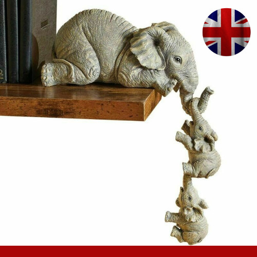 Resin elephant sitter - resin,