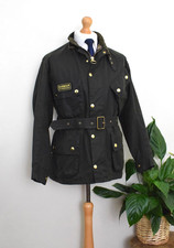 New BARBOUR Green A7 Biker Wax