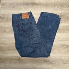 Levis 505 Lightweight Jeans W38 L30 Mens Blue Regular Straight Fit Denim