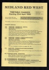 MIDLAND RED TIMETABLE CHANGES