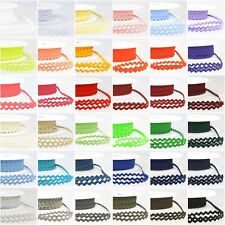Ric Rac Ribbon 8mm Braid Trim Cut Lengths - Stephanoise 36 Colours