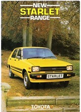Toyota Starlet 1982-83 UK Market Sales Brochure 1.0 1.3 GL 3-dr 5-dr