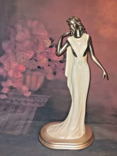 Expressions by Regency Figurine – Elegant Lady in White Gown – 37 cm Tall