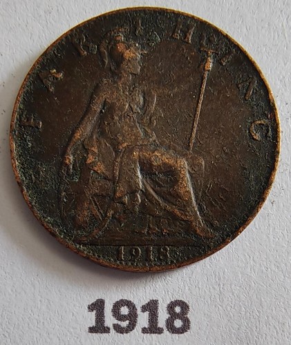 1918 king edward farthing - king, v