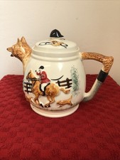Vintage P P C Paramount Foxhunting Decrative Teapot Great Condition 