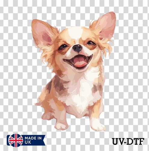 Chihuahua dog dtf sticker - uv,