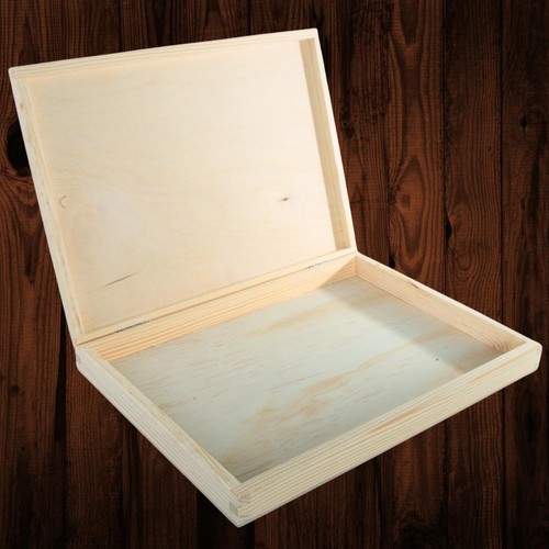 Shallow decorative wooden - wooden, box