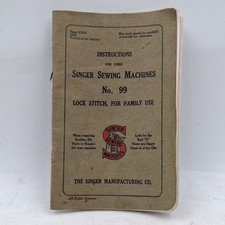 Singer 99k Instruction Book