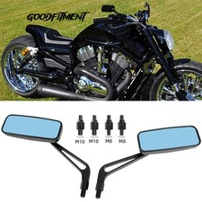 Black motorcycle rearview - black, side