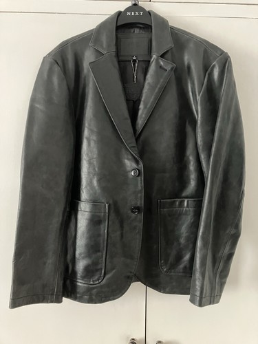 Stussy black leather jacket - stussy,