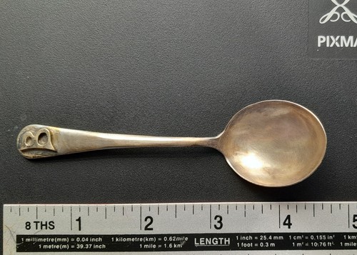 Chester silver teaspoon with - teaspoon, b