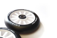 Tribal Stunt Scooter Wheels plastic 100mm (pair) + ABEC 7 Bearings