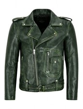 Men's Biker Jacket Green