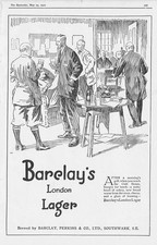 BARCLAY'S LONDON LAGER in the