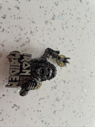 Iron maiden pewter pin - iron, badge
