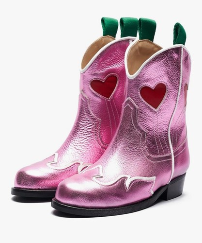Kids cowboy boots girls mid - boots,