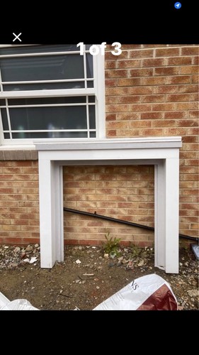 Marble fire surround - fire,